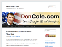 Tablet Screenshot of doncole.com